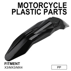 Motorcycle Front Fender Mud Guard Protector Plastics Mudguard for Talaria Sting MX3 MX4 Electric Dirt Bike Black