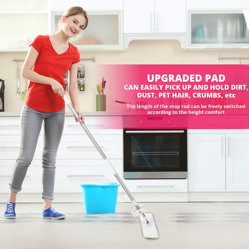 Microfiber Mop, 360 ° Rotatable, Best for Home Office, Light