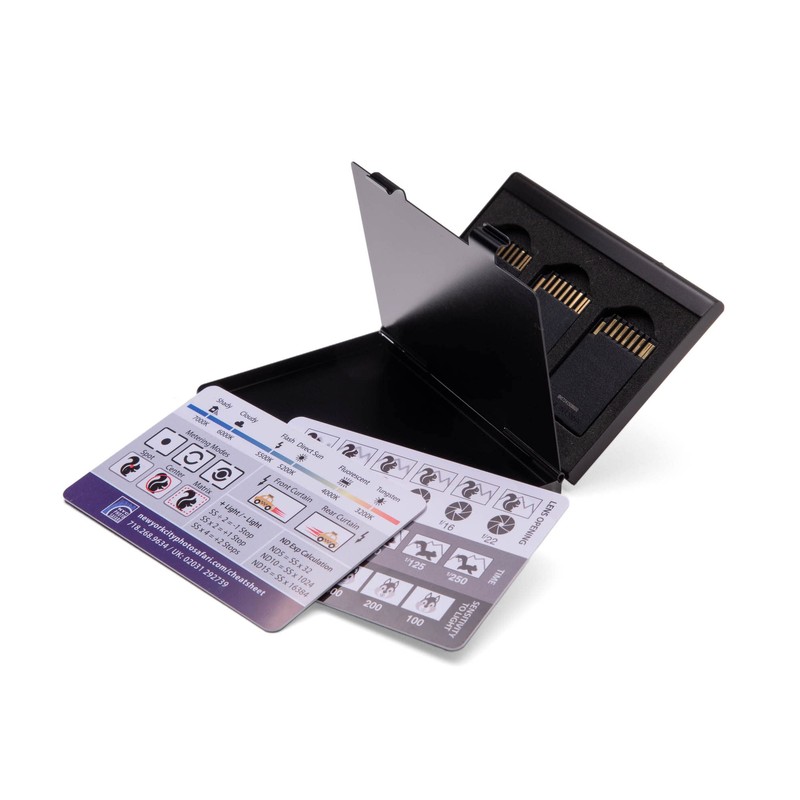 Photography Cheat Sheet & SD Card Holder (Bundle) (Midnight Black)
