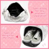 Dansydaisy Quilted Duffle Bag for Women Cotton Pink Bow Dance