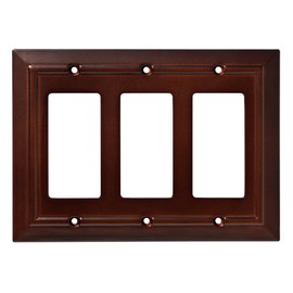Franklin Brass W35250-ESO-C Classic Architecture Triple Decorator Wall Plate/Switch Plate/Cover, Espresso