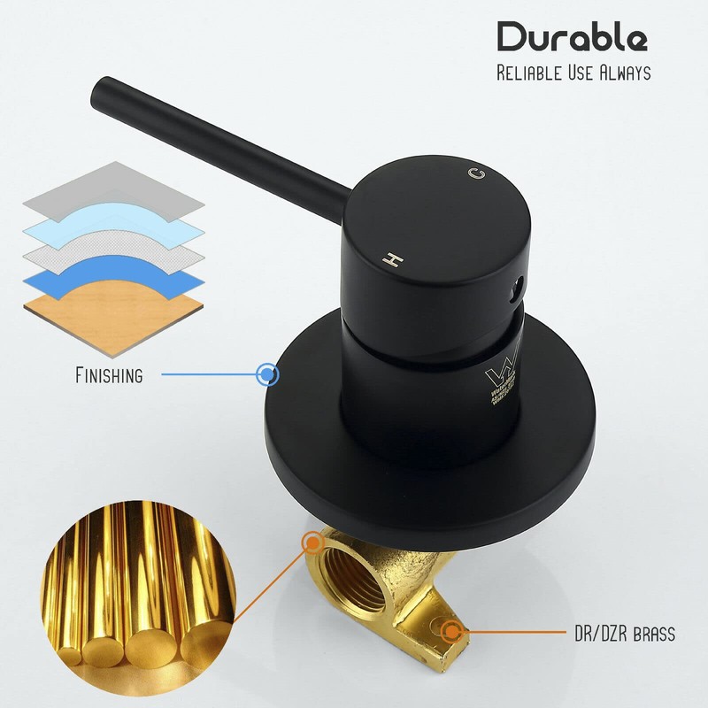Decaura Watermark Shower Mixer Tap Wall Pin Lever Bathtub Faucet