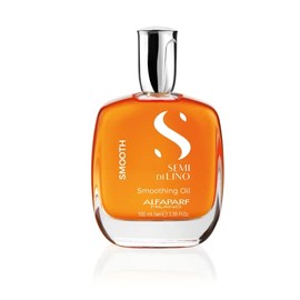 Alfaparf Milano Semi Di Lino Smooth Smoothing Oil for Frizzy and Rebel Hair - Brightens, Protects from Heat and Humidity - For Long-Lasting Frizz-Free Straight Hair, 3.38 fl. oz.
