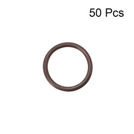 sourcing map Pack of 50 Fluororubber O-Rings 10 mm OD 8 mm ID 1 mm Width Metric FKM Seal