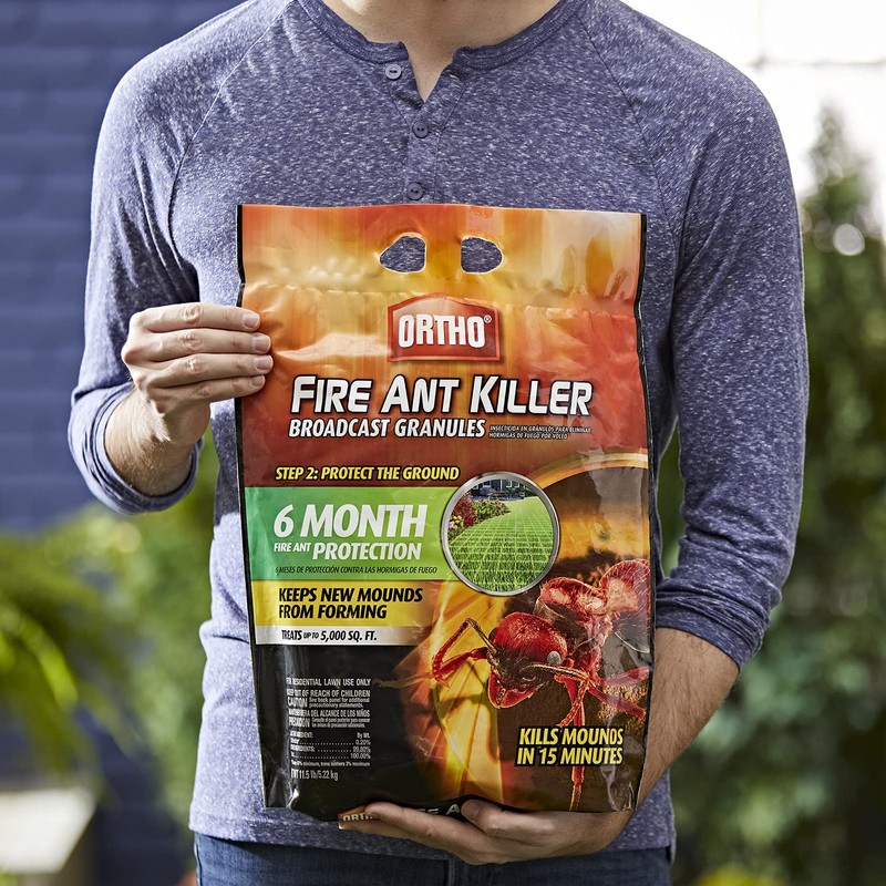 Ortho Fire Ant Killer Broadcast Granules, Kills Mounds in 15