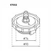 Autopart 4 PC. FULL HONDA MASTER CYLINDER ADAPTER BRAKE BLEEDER