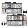 ALLGOOD Headlight Assembly Front Headlamp, Compatible with GMC Sierra C/K