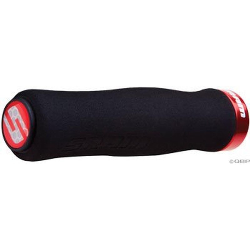 Sram Locking Grips Contour Foam 129mm Black With Single Red