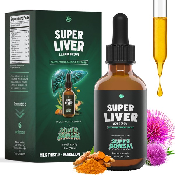 SuperBonsai Super Liver Support with Milk Thistle - All Natural