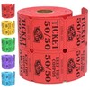 ESSENTIAL 500 Double Roll Raffle Tickets, 50/50 Raffle Cards, Entry