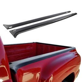 G-PLUS Stepside Bed Rail Caps w/Holes Compatible with Chevy Silverado 1500 GMC Sierra 1500 1999-2005 Replacement for 15932239, 15932238 Left & Right Side