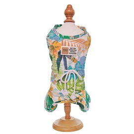 Hdwk&Hped Dog Shirt Hawaiian Style Dog Onesie Summer Dog Pajamas Pet Clothing for Small Dogs Cats Holiday Beach (Blue, Small)