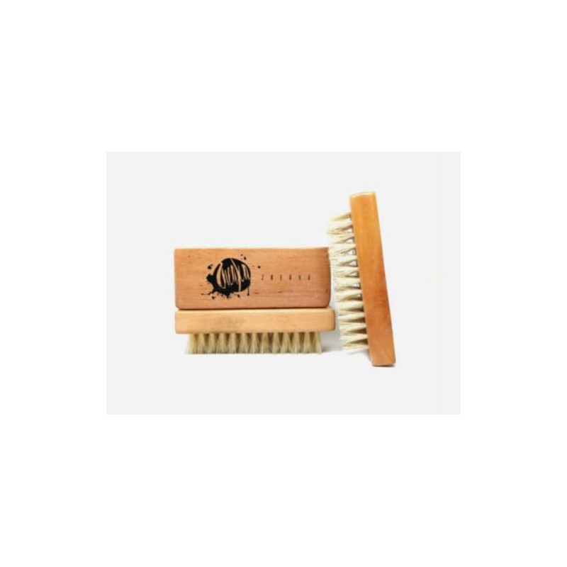 Premium Hog Hair Shoe Cleaning Brush for Delicate Fabrics, Suede,