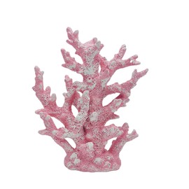 Etlemonde Beach Coastal Decor Coral Reef Home Decor Coral Statue Sculpture Home,Desk,Bathroom,Desktop Shelf Statue,Marine Themed Gifts (Pink Coral)