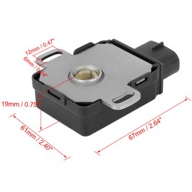 X AUTOHAUX 89452-87204 Car Throttle Position Sensor Replacement for Toyota for Daihatsu