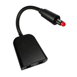 Fahgaer 6-Core Fiber Optic Converter 2 in 1 Out Audio Fiber Optic Cable 1/2 Fiber Optic Adapter Audio Fiber Optic Distributor