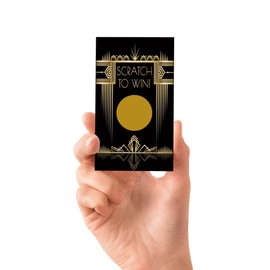 Art Deco Scratch to Win Cards - (30 Cards)