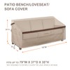 Patio Loveseat Cover Waterproof 3 Seater Outdoor Deep Lounge Sofa