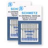 20 Schmetz Universal Sewing Machine Needles - Assorted Sizes -