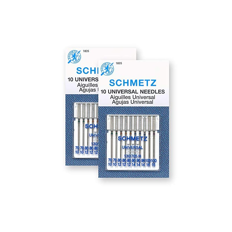 20 Schmetz Universal Sewing Machine Needles - Assorted Sizes -