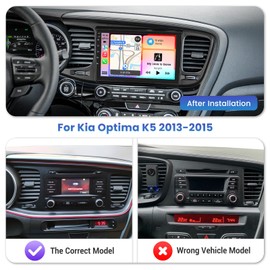 [2+64GB] Inefala for Kia Optima K5 2013-2015 Android Car Radio Stereo with Wireless Carplay Android Auto, 9 Inch HD Touchscreen with GPS WiFi BT FM/RDS EQ SWC 26UI MIC AHD Backup Camera