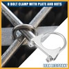 Partuto Round U Bolt Muffler Exhaust Clamps for Car /