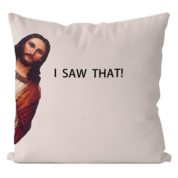 IWXYI Funny Pillow Cover - I Saw That Pillow Cover
