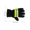 BUGUUYO 1 Pair Firefighter Gloves Fire Resistant for Industrial Use