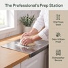 Stainless Steel Cutting Board, Thick Heavy Duty Kneading Board with