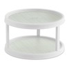 Copco Non-Skid 2 Tier Pantry Cabinet Lazy Susan Turntable, 12-Inch,