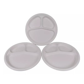 Boris 100 Platos Con 3 Divisiones 26cm Banquetes Comedor Plástico