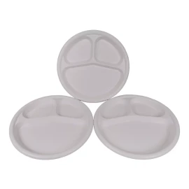 Boris 100 Platos Con 3 Divisiones 26cm Banquetes Comedor Plástico
