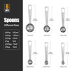 Doosu Measuring Spoons Set of 6-18/8 Stainless Steel Heavy Duty