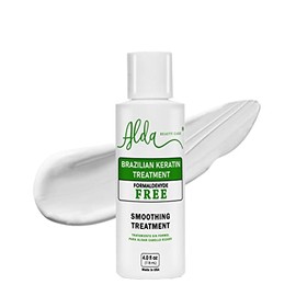 Alda Beauty Care Brazilian Keratin Hair Smoothing Treatment – Blowout Straightening System – Formaldehyde Free (4.0 fl oz)