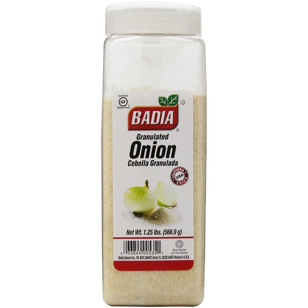 Badia Onion Granulated, 1.25 Pound (Pack of 6)