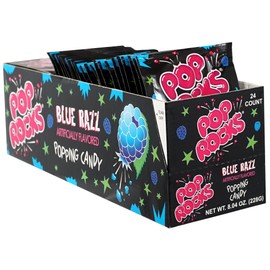 Pop Rocks Blue Razz Popping Candy, 24 Pack