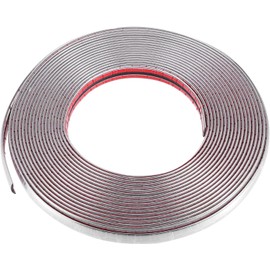 Autotürkantenschutz, 12 m, universeller PVC-Gummi-Kantenschutzprofil, Autotürschutz, LKW Zubehör, Auto-Rückspiegel, Stoßstange, Anti-Kollision für LKWs, Limousinen, SUV, silberfarben