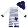 Baby Swimsuit Boy One Piece Rashguard with Hat UPF 50+