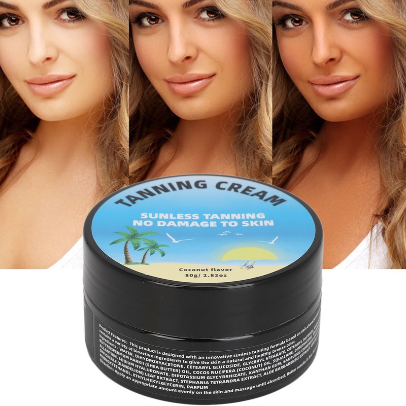 Tanning Cream Plant Based Moisturizing Sunless Tanning Waterproof Hydrating Self