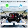 Wireless Motorcycle Apple Carplay,7 Inch Portable Motor GPS Navigation with