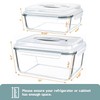KOMUEE 203oz & 74oz Extra Large Glass Food Storage Containers