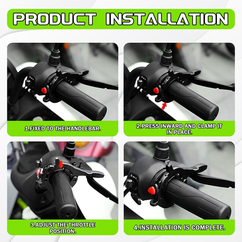 KUQUTIDY Motorcycle Cruise Control Assist, Motorcycle Throttle Lock, Motorcycle Cruise