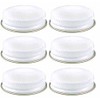 White Metal Growler Caps 38mm Fits Most 1/2 and 1 Gallon Jugs (6)