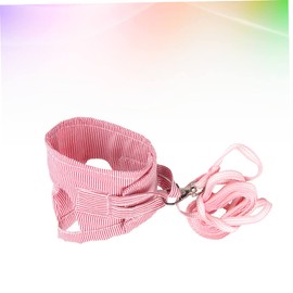minkissy Pet Harness for Small Animals Hedgehog Harness Guinea Pig Lead Cotton Chest Strap Fashion Stripe Vest Easy Design Breathable Material Compact Comfortable