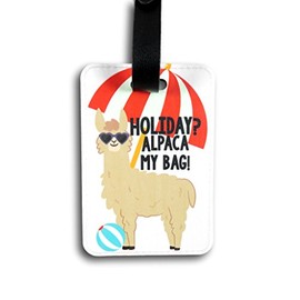 Holiday Alpaca My Bags PU Luggage tag Alpaca Pun Llama Gift Alpaca Gift Travel Present Travelling Gift