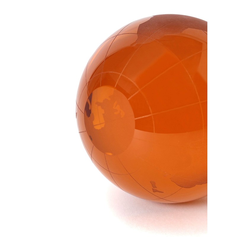 bPr Beams Orange Free Stationary World Map Paperweight