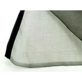 Bandwagon Black Nylon Mesh Door Screen, 36" x 80", Weighted Bottom, Hook & Loop Fastening