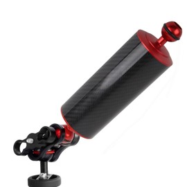 Sturdy Carbon Fiber Floating Arm Diving Photography Extend Accessory for Underwater Shooting with Ball Ends Press Fit Lightweight 8in (8 Inch)