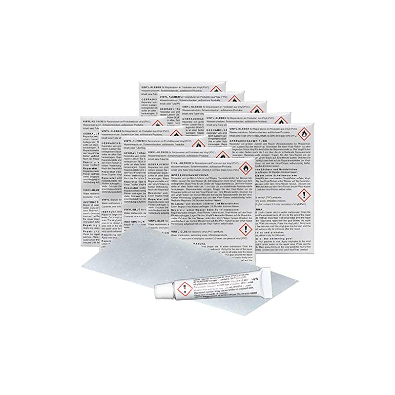 10x Blue Magic PVC Repair Kit Glue and Patches for