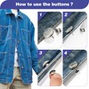 12 Sets Buttons pins for Loose Jeans，No Sew Jeans Button